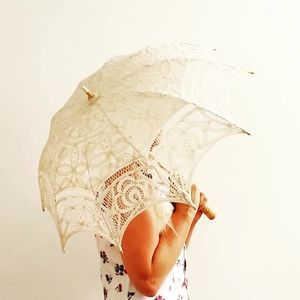 Boho beige lace Summer Parasol